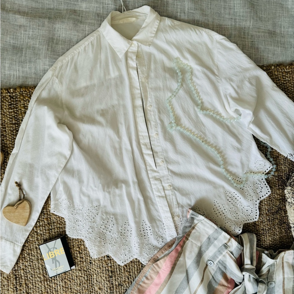 H&M embroidered shirt - Picture 2 of 7